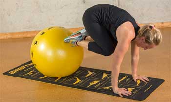 Balance Ball Crunch Exercise for Lower Abs